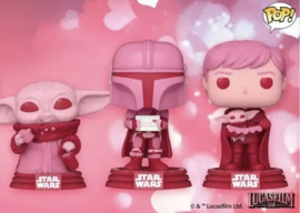 Star Wars Valentine Funko Pop Luke, Grogu, Mandalorian (Set van 3) [Nieuw]