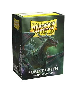 Dragon Shield Matte Forest Green Sleeves Standard Size (100) [Nieuw]