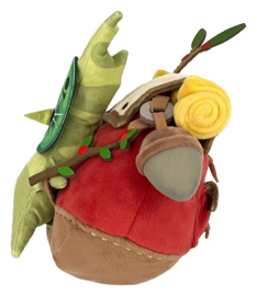 The Legend of Zelda: Tears of the Kingdom Knuffel Korok with Backpack Red 17 cm - Sanei [Nieuw]