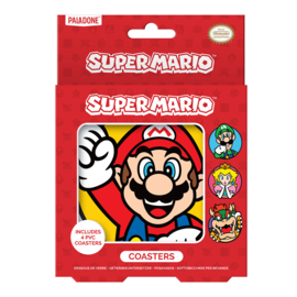 Super Mario Onderzetters Set van 4 stuks (Silicone) - Paladone [Nieuw]