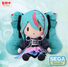 Character Vocal Series 01: Hatsune Miku Fuwa Petit Plush Figure Hatsune Miku Punk! M 22 cm - Sega [Nieuw]