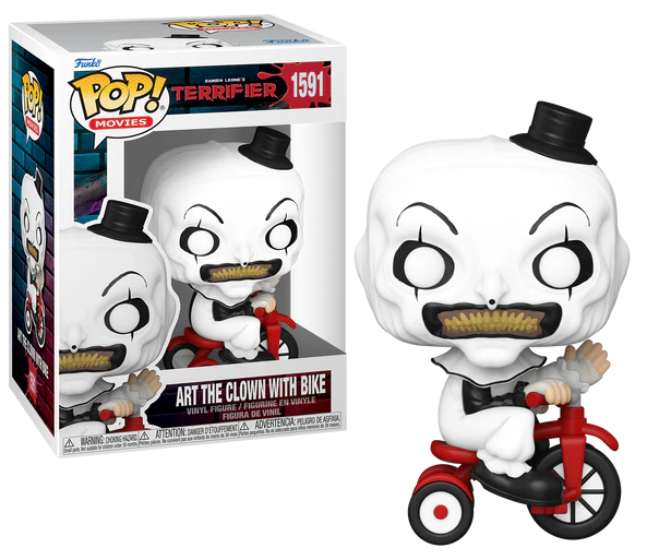 Terrifier Funko Pop Art The Clown With Bike #1591 [Nieuw]