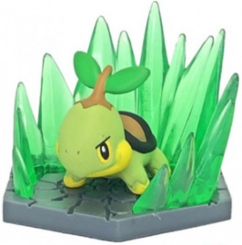 Pokemon Gashapon Fire & Grass Diorama Figure - Turtwig [Nieuw]