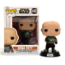 Star Wars The Mandalorian Funko Pop Boba Fett (Without Helmet) #490 [Nieuw]