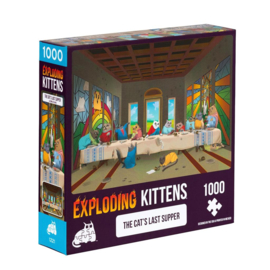 Exploding Kittens Puzzle Cat's Last Supper (1000 stukjes) [Nieuw]