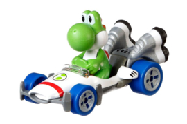 Mario Kart Hot Wheels Diecast Vehicle 1/64 Yoshi (Standard Kart) 8 cm - Hot Wheels [Nieuw]