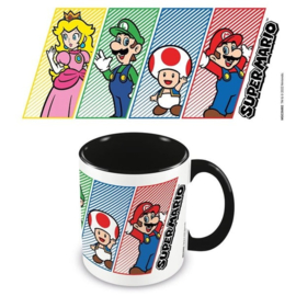 Nintendo Super Mario Mok 4 Friends (Coloured Inner Mug) 315 ML - Pyramid [Nieuw]