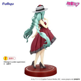 Hatsune Miku Trio-Try-iT PVC Figure Hatsune Miku Outing Dress Red Color Ver. 19 cm - Furyu [Nieuw]