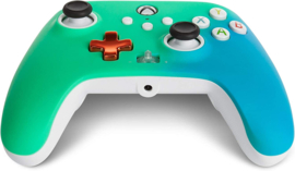 Xbox Controller Wired - Seafoam Fade (Series X & S - Xbox One) - Power A [Nieuw]