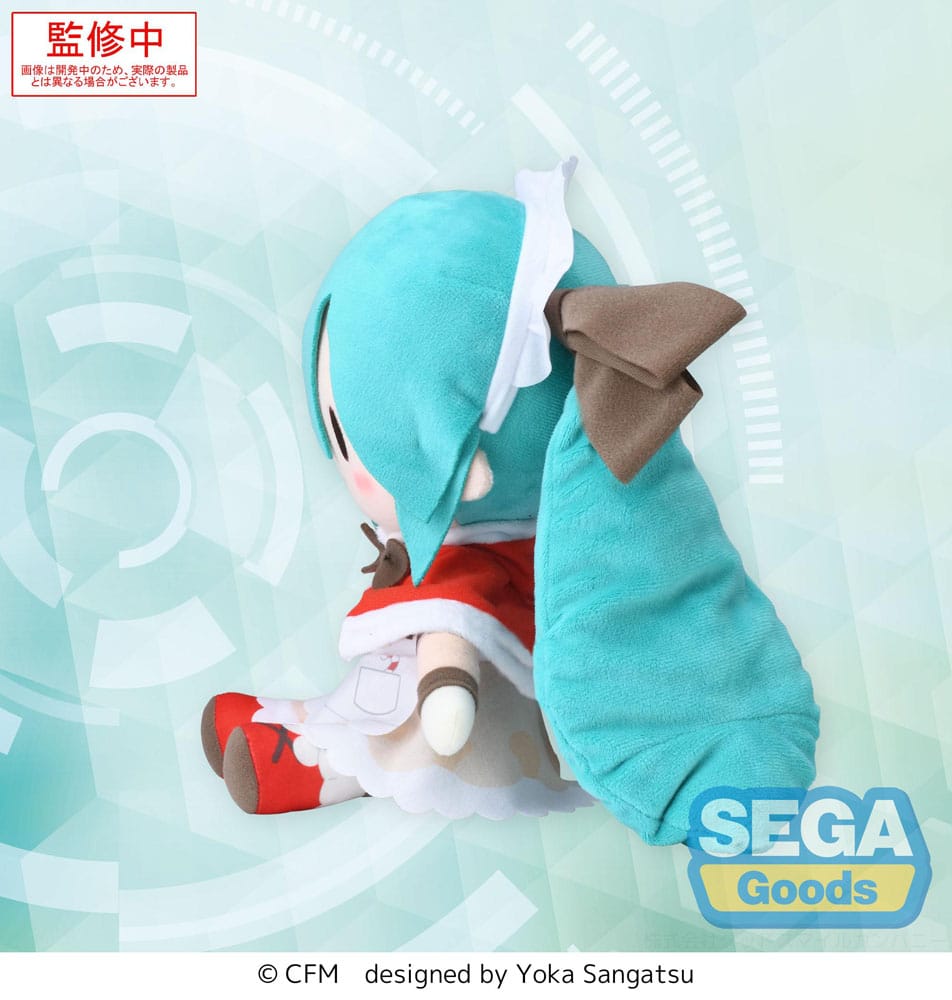 Character Vocal Series 01: Hatsune Miku Fuwa Petit Plush Figure Hatsune Miku Christmas 2025 M 22 cm - Sega [Nieuw]