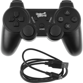 Playstation 3 Controller Draadloos (Zwart) - Under Control [Nieuw]
