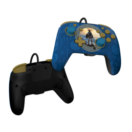 Switch Controller Wired Rematch (Zelda Hyrule Blue) - PDP [Nieuw]