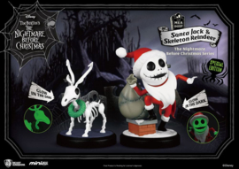 Disney The Nightmare Before Christmas Mini Egg Attack Figure Santa Jack & Skeleton Reindeer 2-Pack - Beast Kingdom [Nieuw]