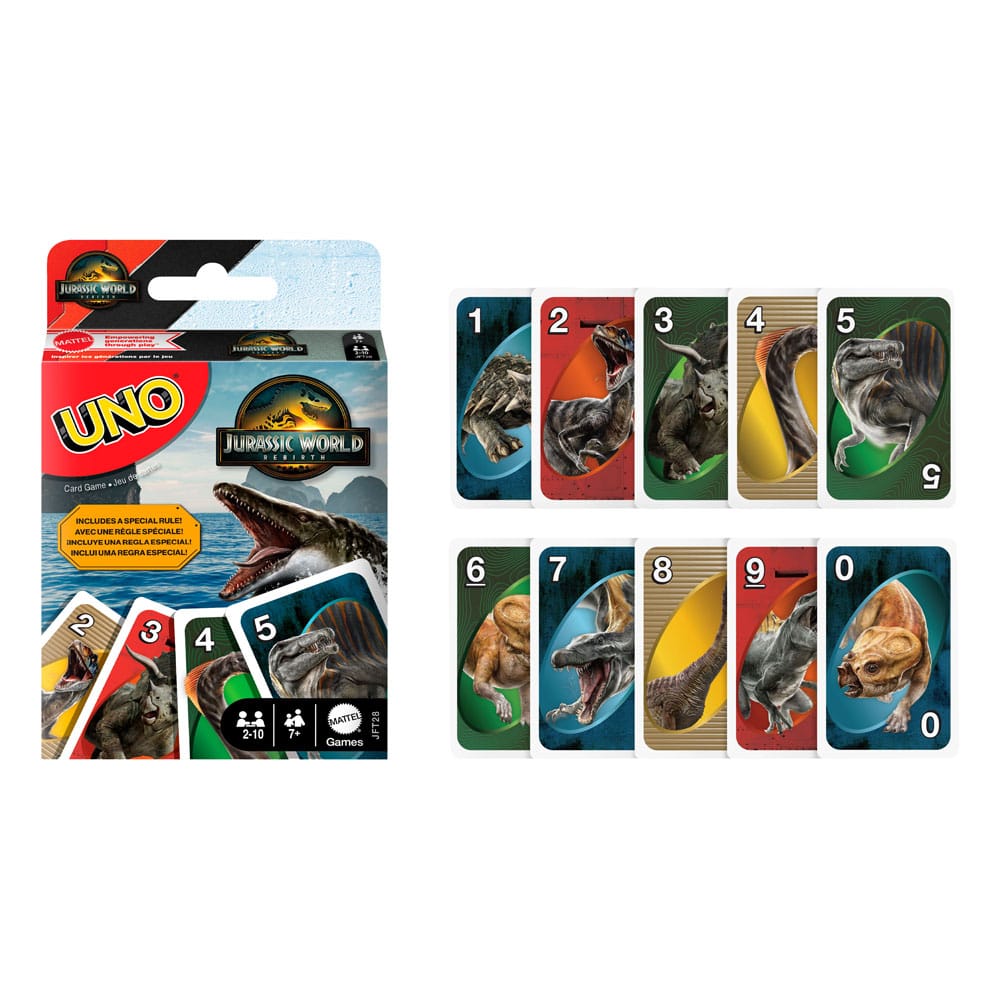 Jurassic World Rebirth Uno Card Game - Mattel [Nieuw]