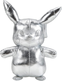 Pokemon 25th Anniversary Knuffel Silver Pikachu (20cm) - Boti/Wicked Cool Toys [Nieuw]