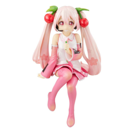 Hatsune Miku Noodle Stopper Figure Sakura Miku 2022 Pearl Color Ver. 13 cm - Furyu [Nieuw]