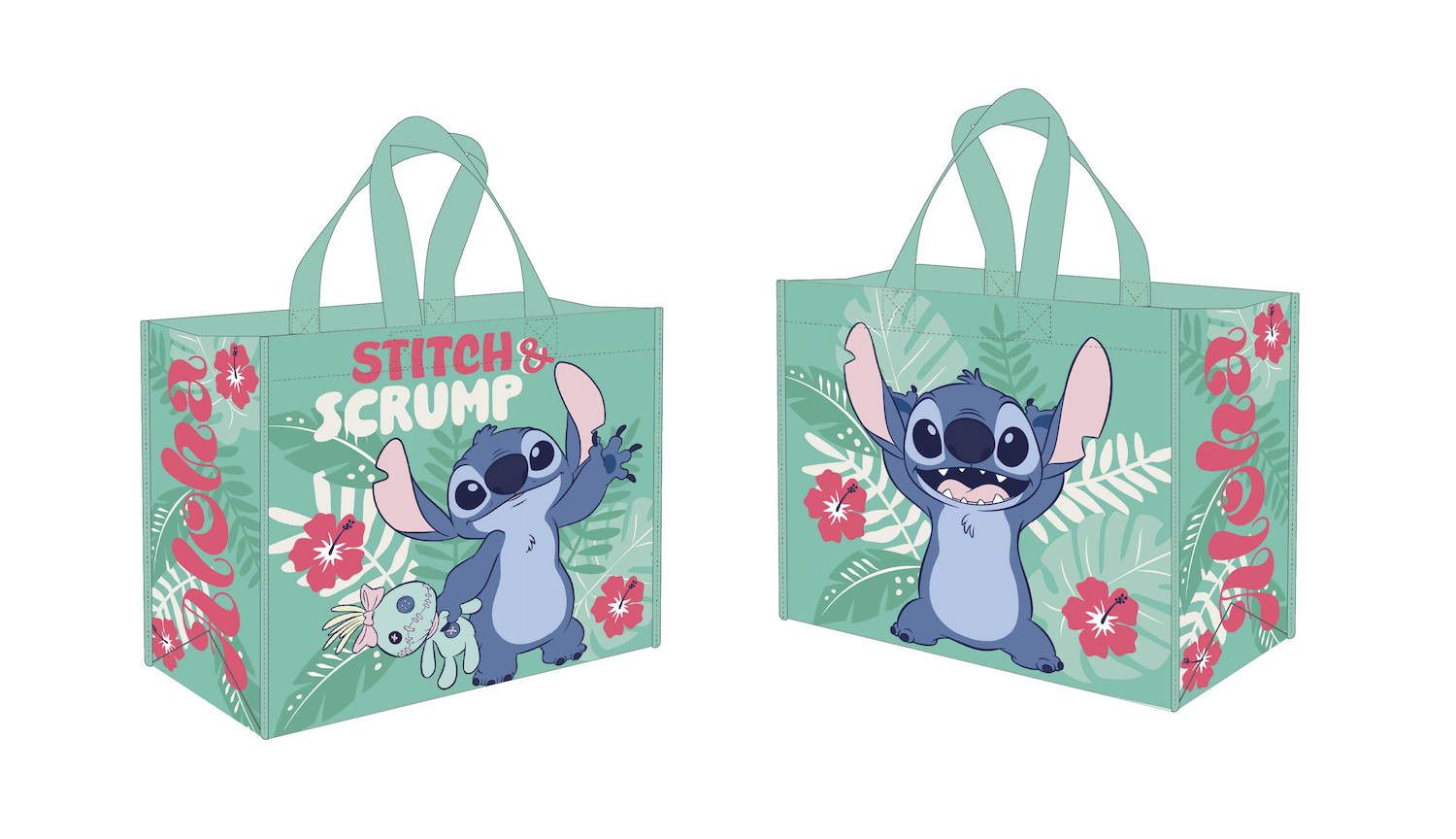Disney Lilo & Stitch Shopping Bag Stitch & Scrump Aloha [Nieuw]