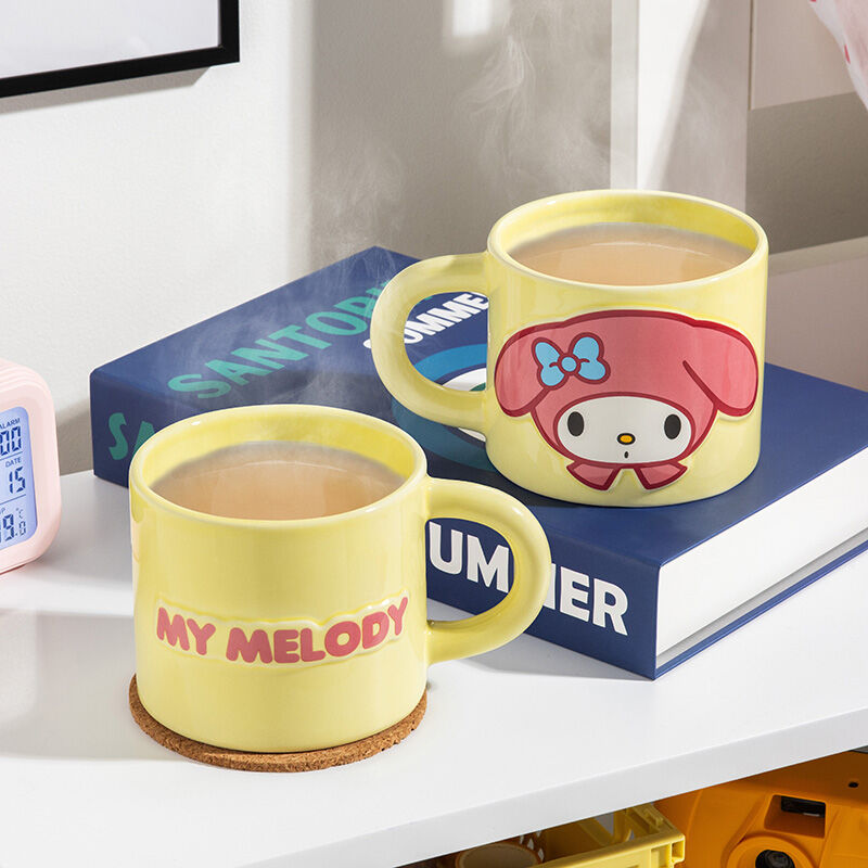 Sanrio Hello Kitty My Melody Embossed Mok 400ml [Nieuw]