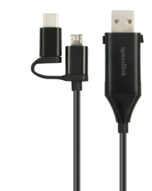USB-C Adapter Cable 4 In 1 1m HQ - Speedlink [Nieuw]