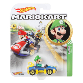 Mario Kart Hot Wheels Diecast Vehicle 1/64 Luigi (Standard Kart) 8 cm - Hot Wheels [Nieuw]