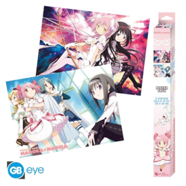 Puella Magi Madoka Magica Poster Set Chibi 52x38 cm - ABYstyle [Nieuw]