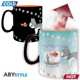 Chi's Sweet Home Mok Heat Change Chi & Fish - ABYstyle [Nieuw]