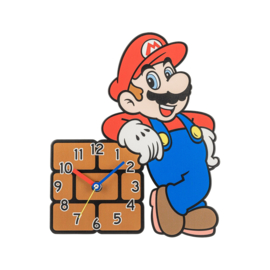 Super Mario Metal Wall Clock Mario & Brick [Nieuw]