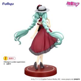Hatsune Miku Trio-Try-iT PVC Figure Hatsune Miku Outing Dress Red Color Ver. 19 cm - Furyu [Nieuw]