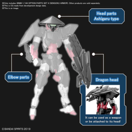 30mm Model Kit 1/144 Option Parts Set 4 Sengoku Armor - Bandai [Nieuw]