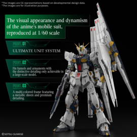 Gundam Model Kit PG 1/60 RX-93 V Gundam Unleashed - Bandai [Nieuw]