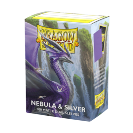 Dragon Shield Matte Dual Nebula & Silver Sleeves Standard Size (100) [Nieuw]