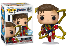 Marvel Avengers Endgame Funko Pop Iron Spider Unmasked Special Edition #1142 [Nieuw]