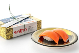 Sushi Plastic Model Kit 1/1 Salmon 3 cm - Syuto Seiko [Nieuw]