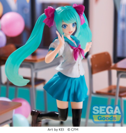 Hatsune Miku Figure Hatsune Miku Luminasta 16th Anniversary KEI Ver. 18 cm - Sega [Nieuw]