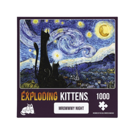 Exploding Kittens Puzzle Mrowwwy Night (1000 stukjes) [Nieuw]