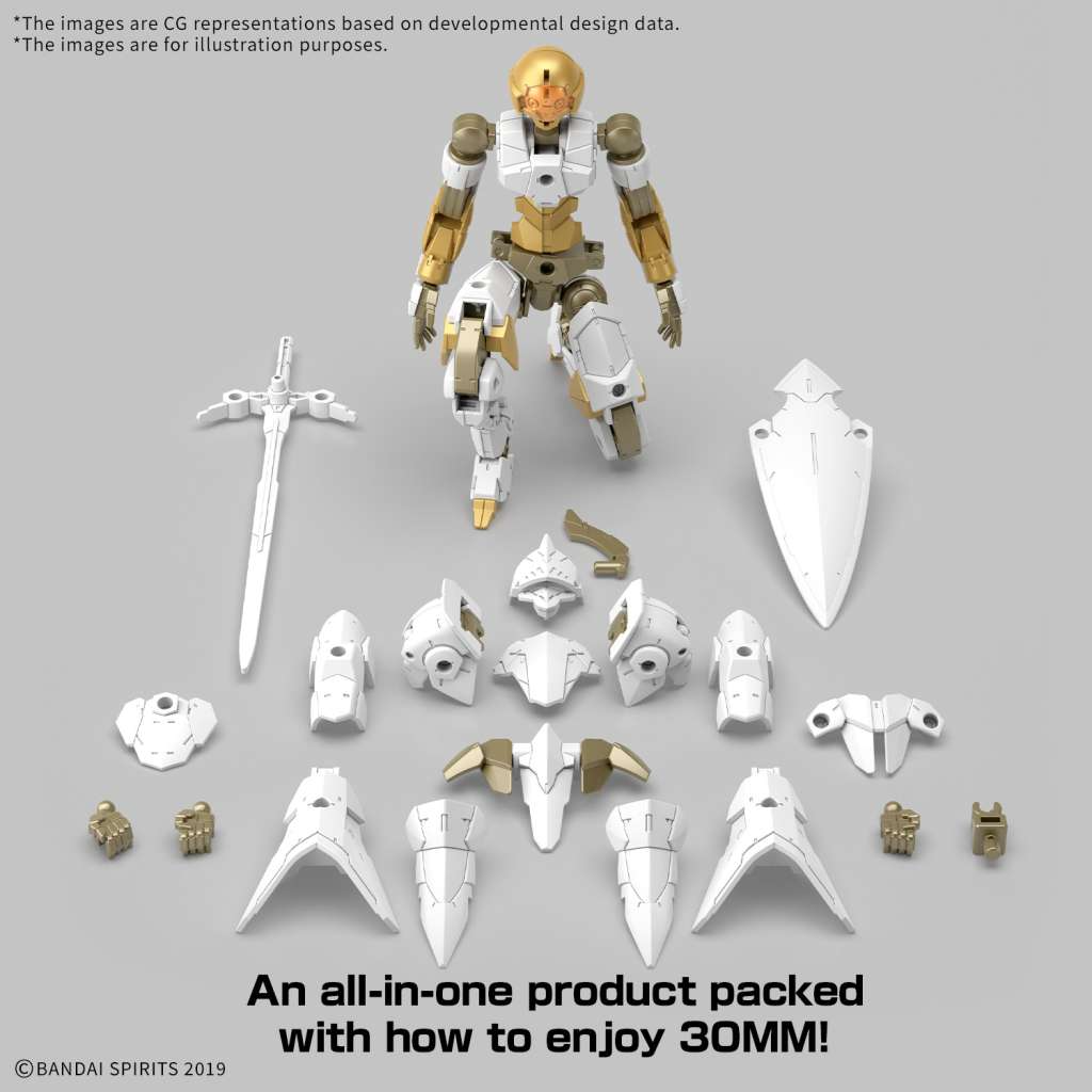 30mm Model Kit 1/144 EXM-A9rk Spinatio [Royal Knight Type]  - Bandai [Nieuw]