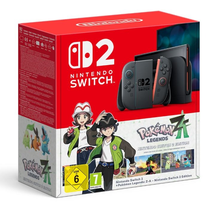 Nintendo Switch 2 Console Pokemon Legends Z-A Bundel (Zwart) [Pre-Order]