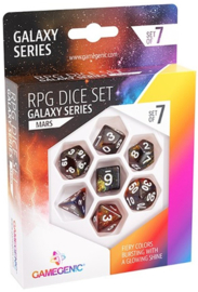 RPG Dobbelstenen Set - Galaxy Series Mars (7 stuks) - Gamegenic [Nieuw]