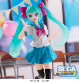 Hatsune Miku Figure Hatsune Miku Luminasta 16th Anniversary KEI Ver. 18 cm - Sega [Nieuw]