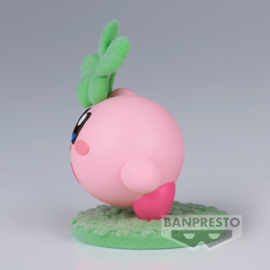 Kirby Figure Kirby With Clover Fluffy Puffy Play in the Flower - Banpresto [Nieuw]