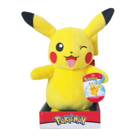 Pokemon Knuffel Pikachu (Wink) 30cm Wave 6 - Boti/Wicked Cool Toys [Nieuw]