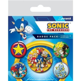 Sonic Button Pack Speed Team 5 Pack [Nieuw]