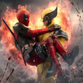 Deadpool Deluxe Art Scale Statue 1/10 Deadpool & Wolverine 21 cm - Iron Studios [Pre-Order]