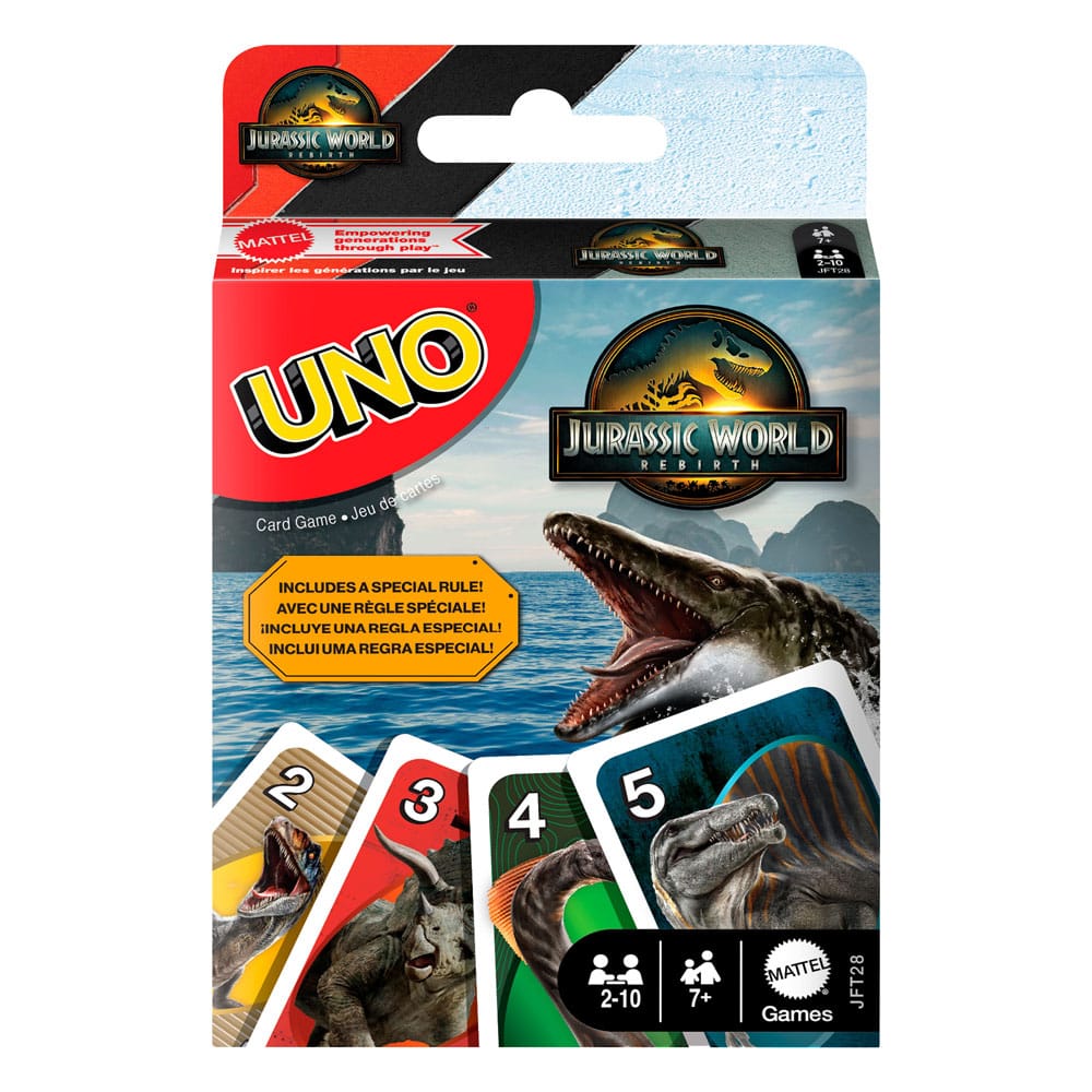 Jurassic World Rebirth Uno Card Game - Mattel [Nieuw]