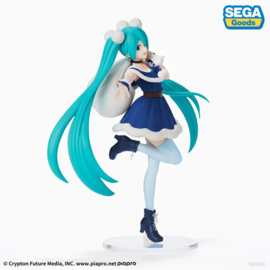 Hatsune Miku Figure Miku Christmas 2020 Blue 22 cm - Sega [Nieuw]