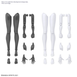 30MS Option Body Parts Arm Parts & Leg Parts (White/Black) - Bandai [Nieuw]
