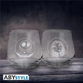 The Nightmare Before Christmas Glazen Set Jack & Sally - ABYstyle [Nieuw]