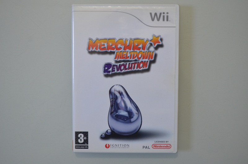 mercury meltdown revolution wii game case mercury meltdown revolution wii game case
