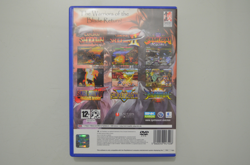 samurai shodown anthology psn