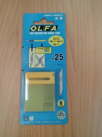 Olfa spare blades 6 mm.